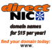 DirectNic Domains for $15 per year!
